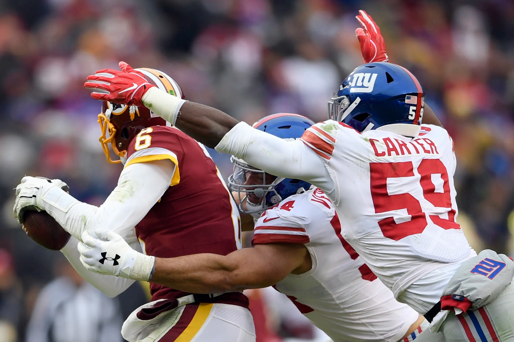 Giants Deliver Seasons Beatings To Skins